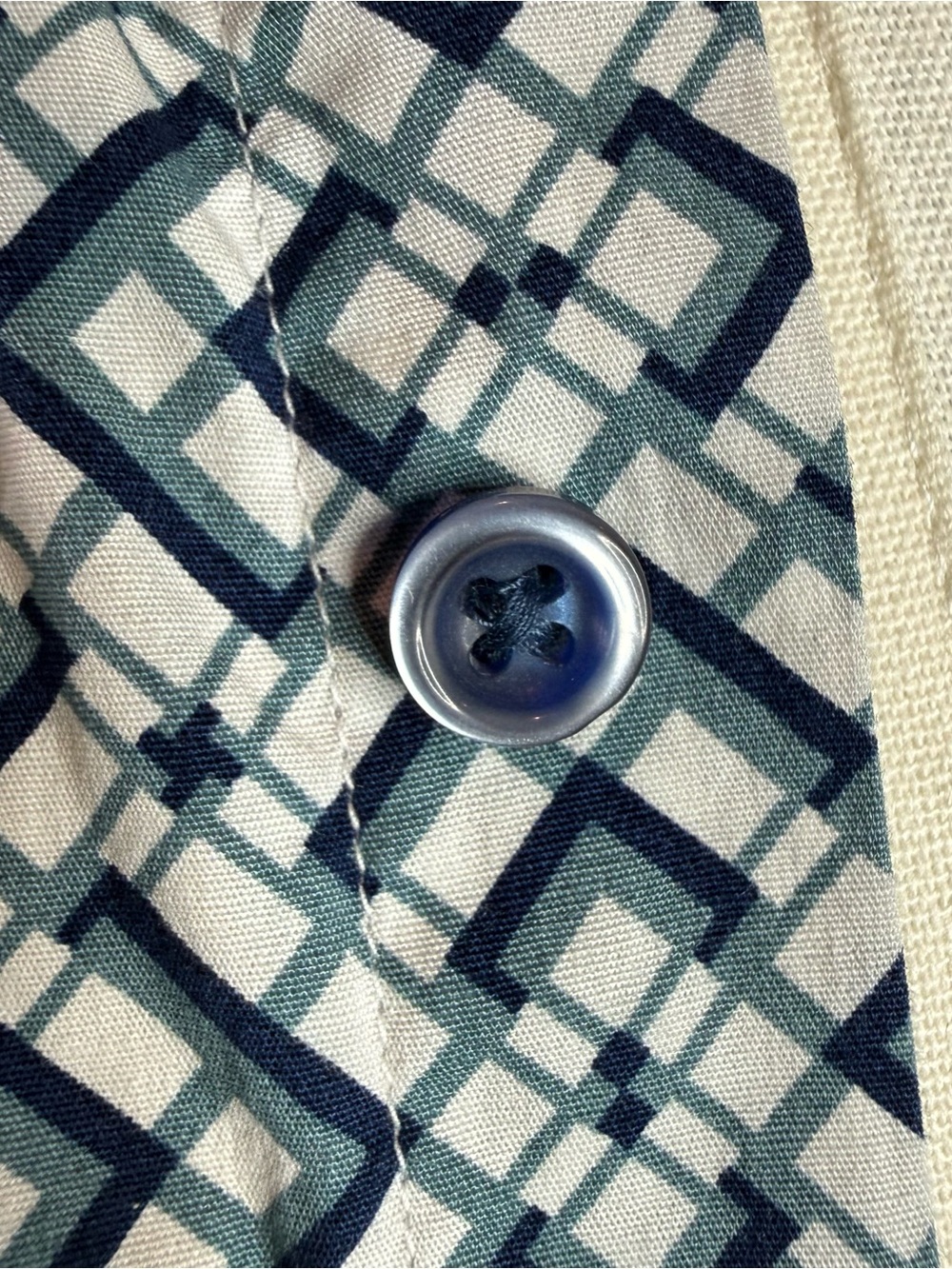 Robert Graham Classic Fit XL Geometric Print Button Down Shirt Blue Teal - Picture 12 of 16